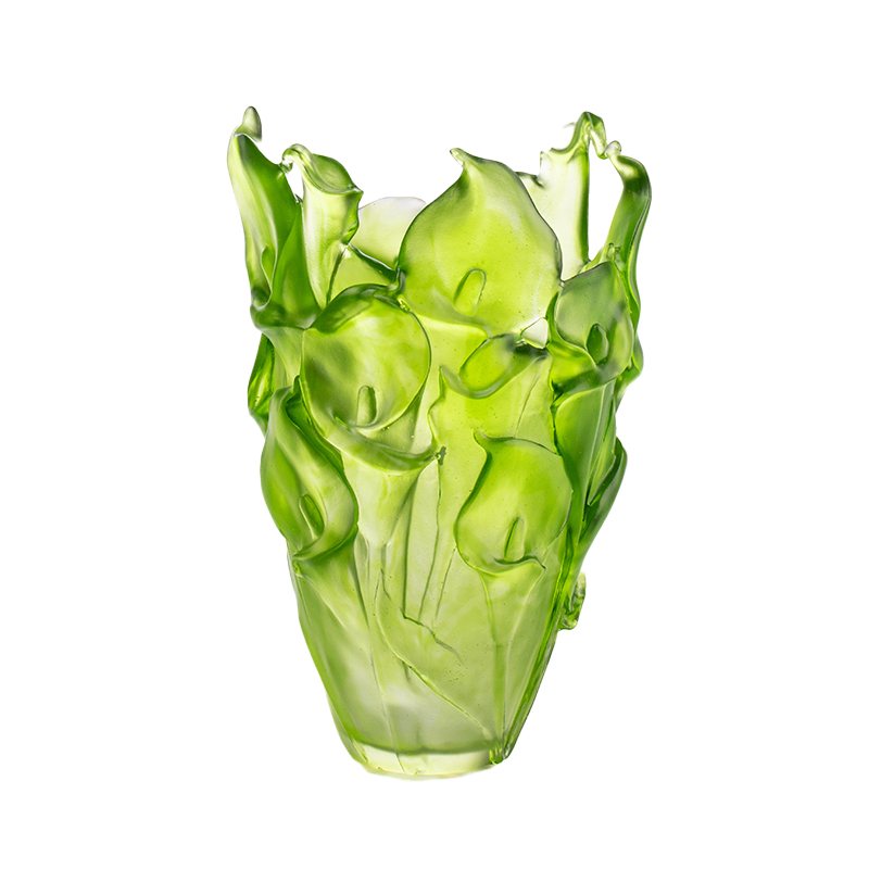 Voksstøbt glasvase til stuen Blomsterarrangementer Krystalglas Kunstnerisk konserveret blomsterholder Hjem Spisebord Dekorativ Ornament Calla Lily Vase