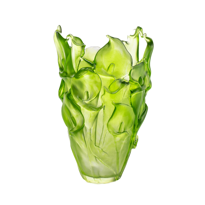 Voksstøbt glasvase til stuen Blomsterarrangementer Krystalglas Kunstnerisk konserveret blomsterholder Hjem Spisebord Dekorativ Ornament Calla Lily Vase