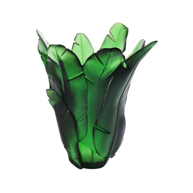 Boligindretning Grøn Bananblad Glasvase