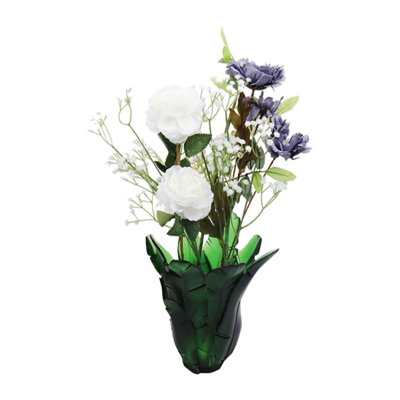 Boligindretning Grøn Bananblad Glasvase