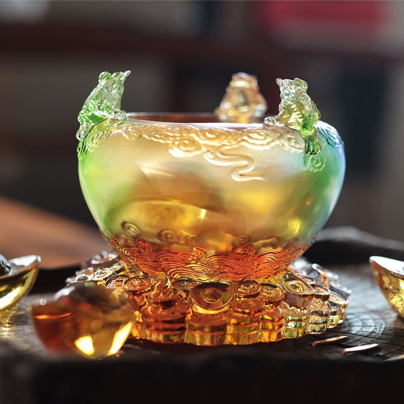 Krystal Cornucopia Skatteskål i glas