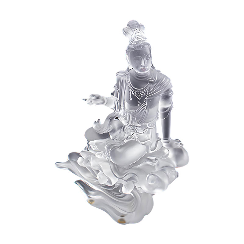 Avalokiteśvara Bodhisattva Transparent Glasskulptur