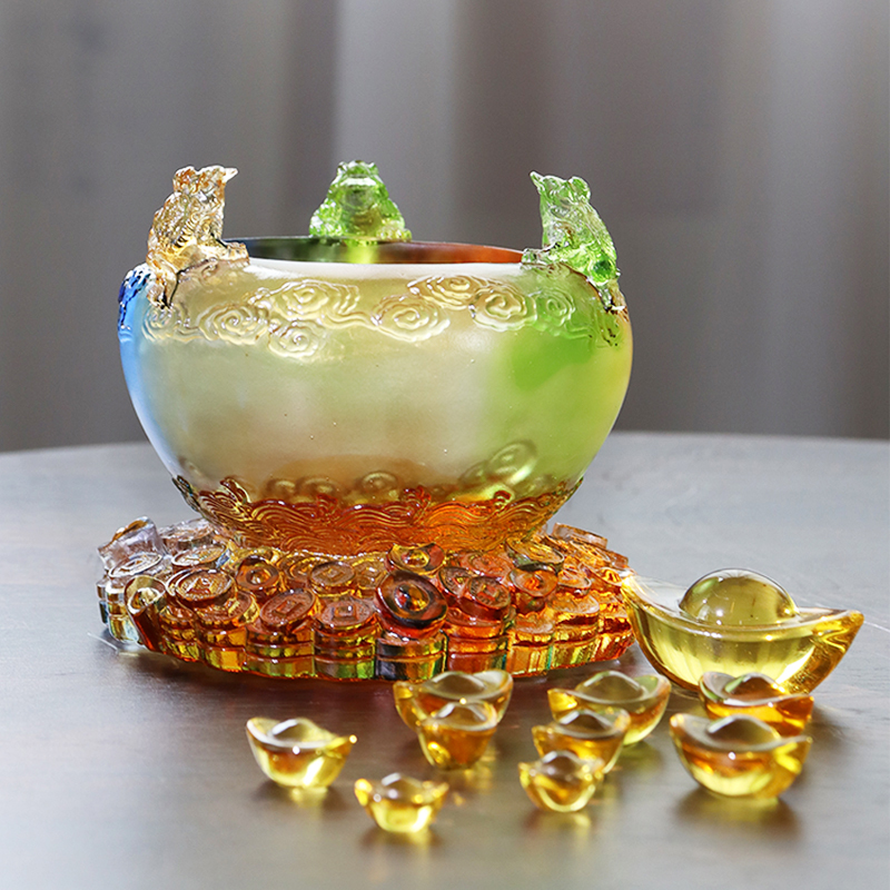 Krystal Cornucopia Skatteskål i glas