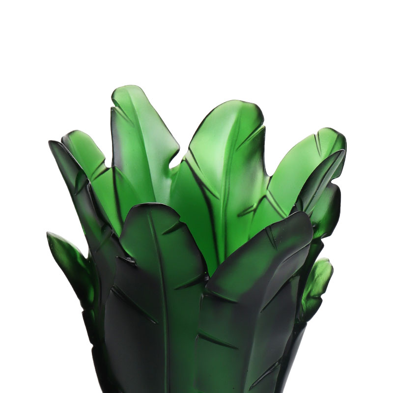 Boligindretning Grøn Bananblad Glasvase