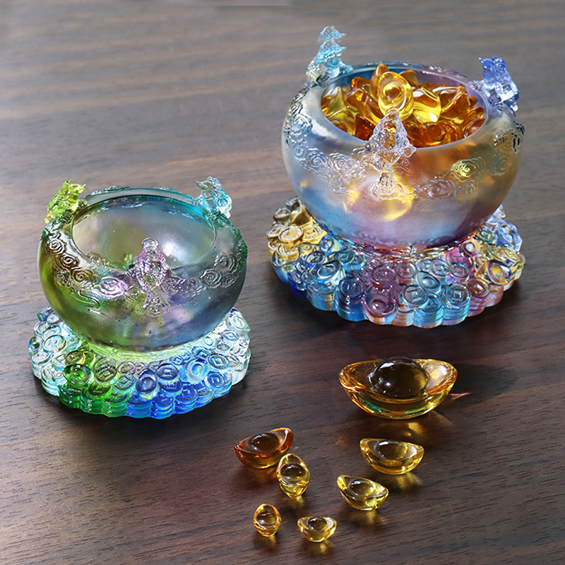 Krystal Cornucopia Skatteskål i glas