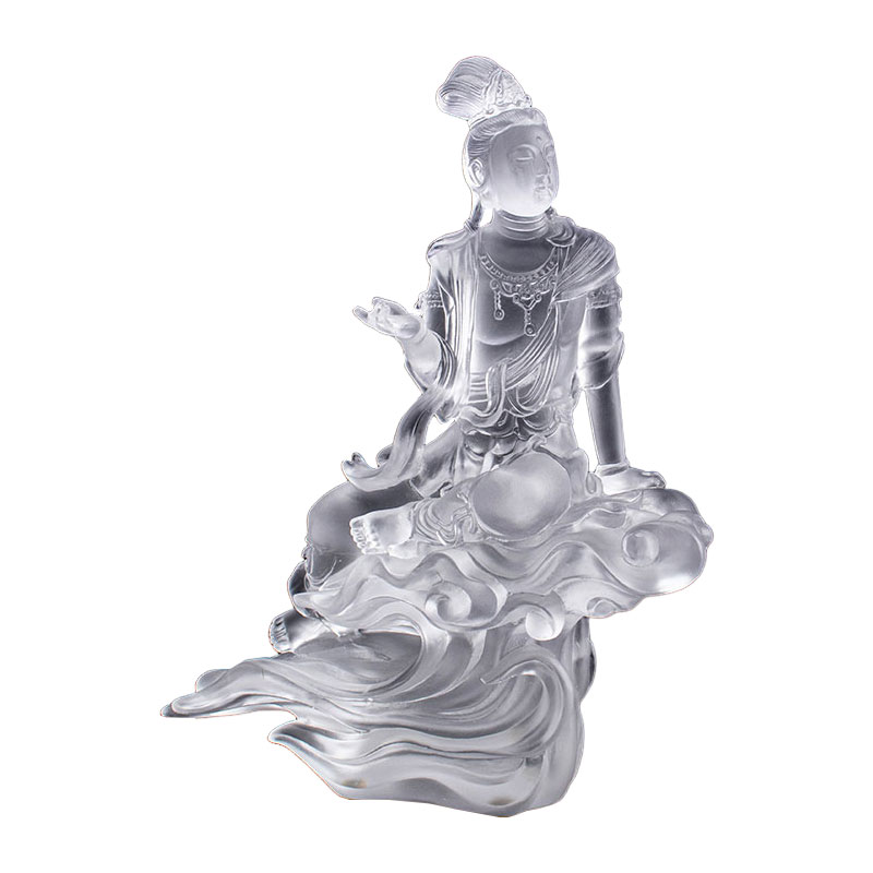 Avalokiteśvara Bodhisattva Transparent Glasskulptur