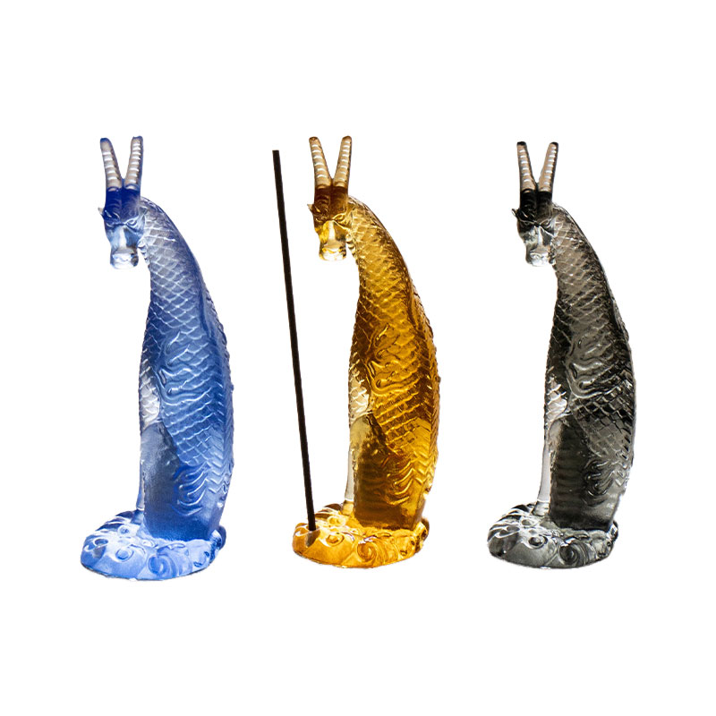 Kirin røgelsesholder i glas