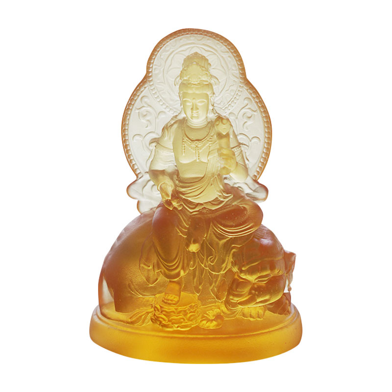 Samantabhadra Bodhisattva glasstatue