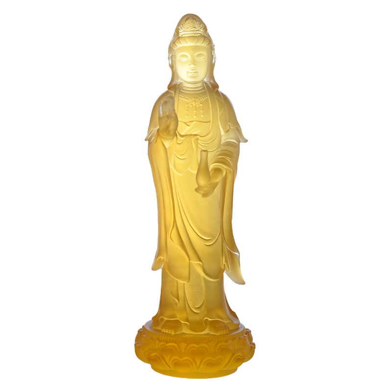 Guanyin Bodhisattva glasstatue