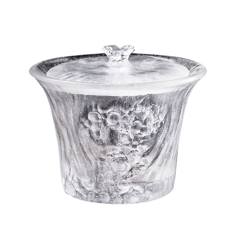 Klare tekopper sæt med låg