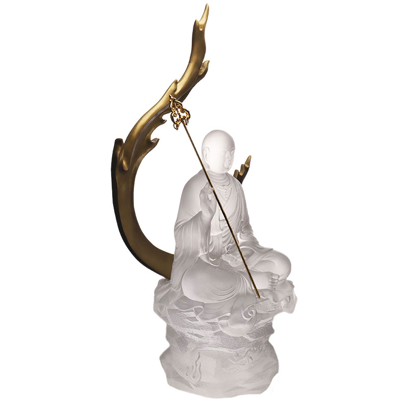 Ksitigarbha Bodhisattva glasstatue