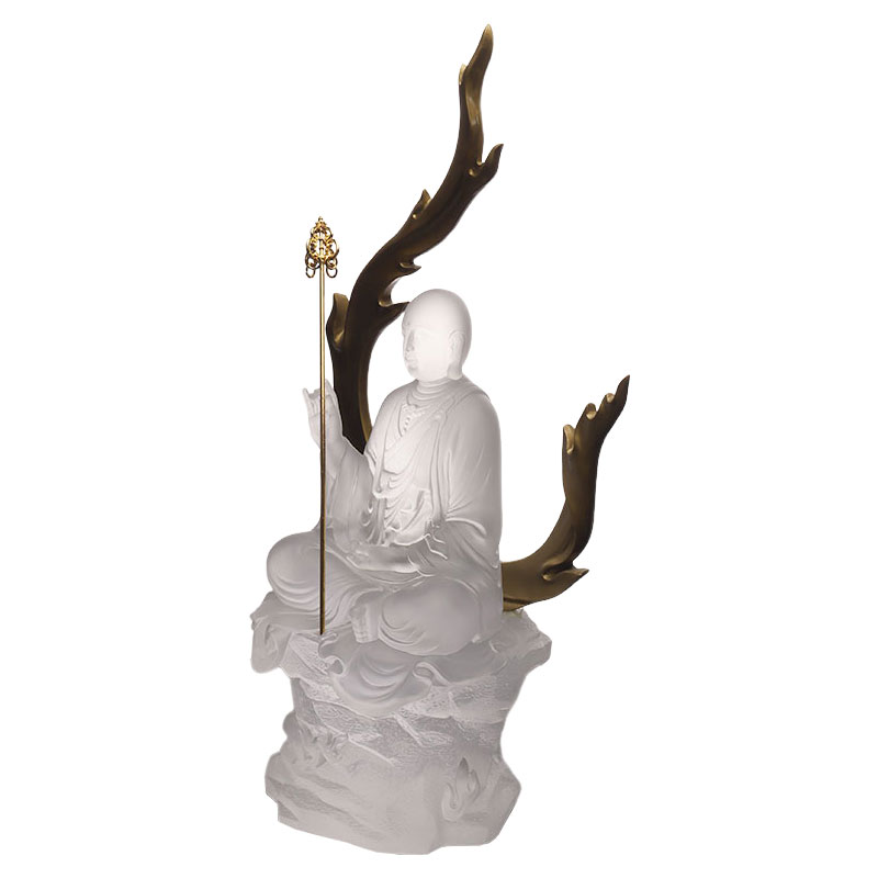 Ksitigarbha Bodhisattva glasstatue