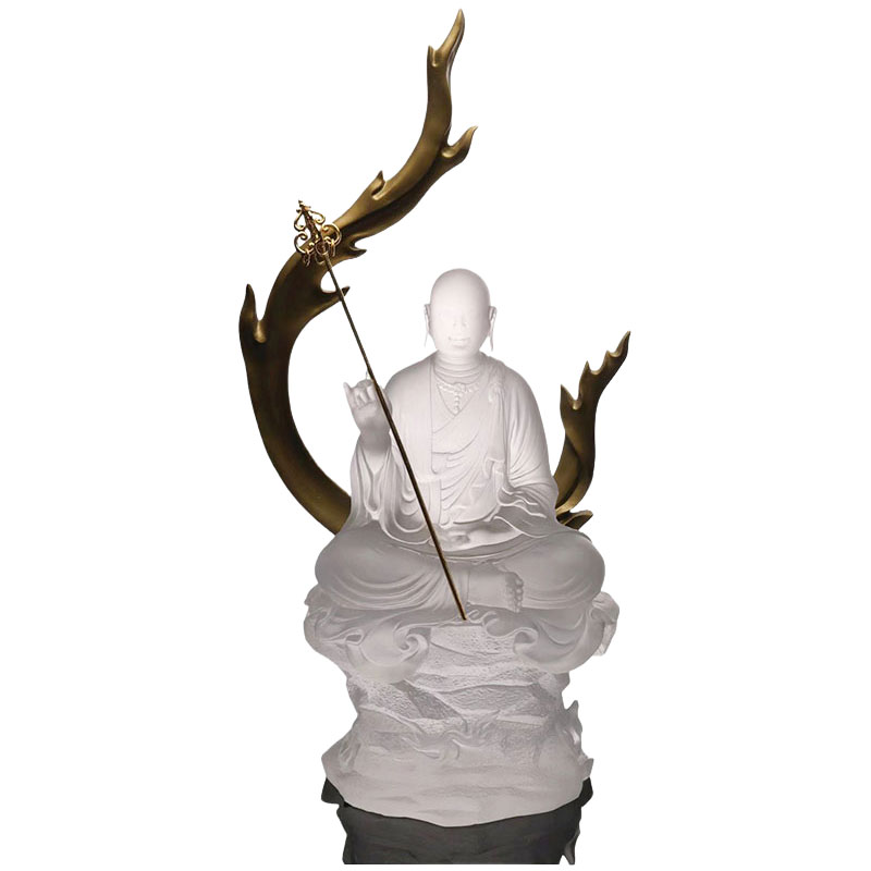 Ksitigarbha Bodhisattva glasstatue