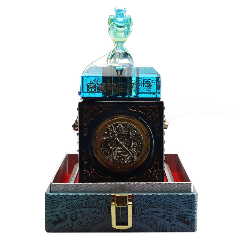 Blå hjorte flaske låg dekorative ornamenter glas vin flaske redskaber