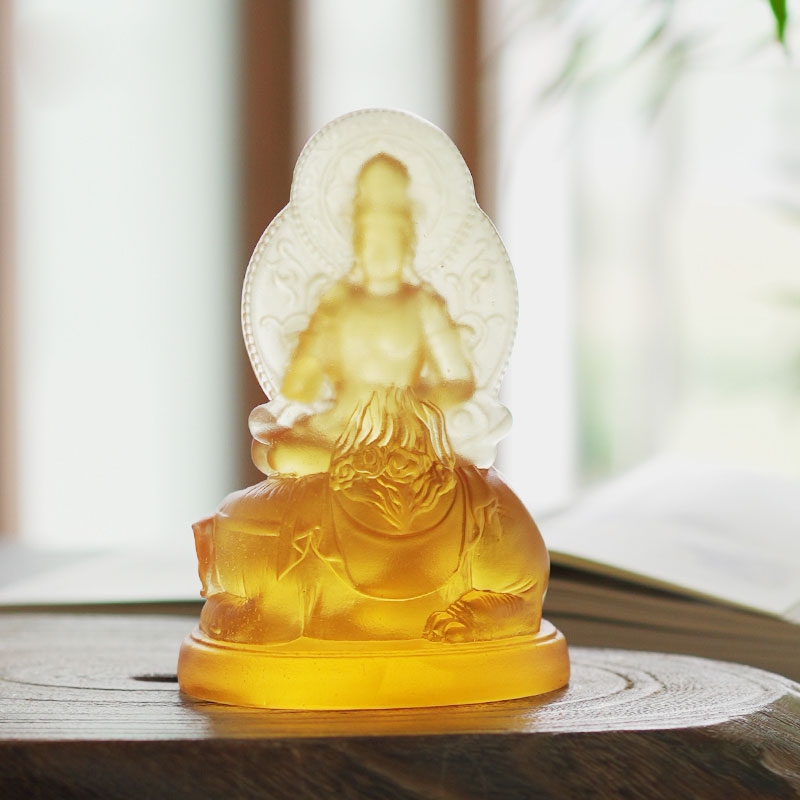 Samantabhadra Bodhisattva glasstatue