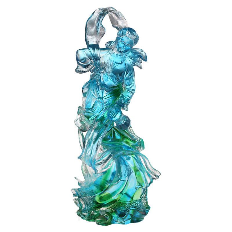 Sky-himmel hibiscus glas figur ornamenter