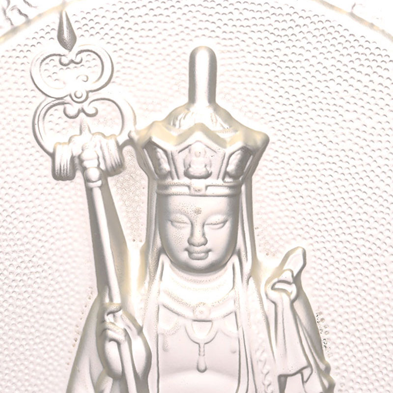 Ksitigarbha Bodhisattva dekorative Liuli-klodser