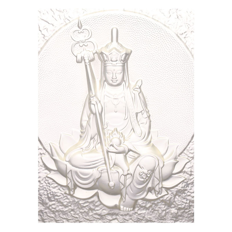 Ksitigarbha Bodhisattva dekorative Liuli-klodser