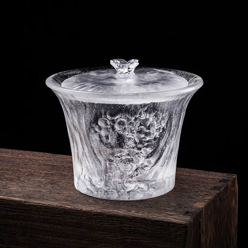 Klare tekopper sæt med låg