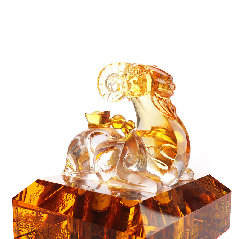 Kinesisk stjernetegn Dyreformer Cap Krystalglas vinflaskesæt