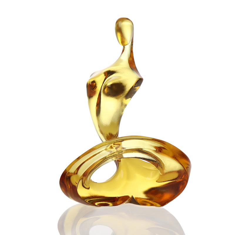 Glas abstrakt Tethys figur kunst ornamenter