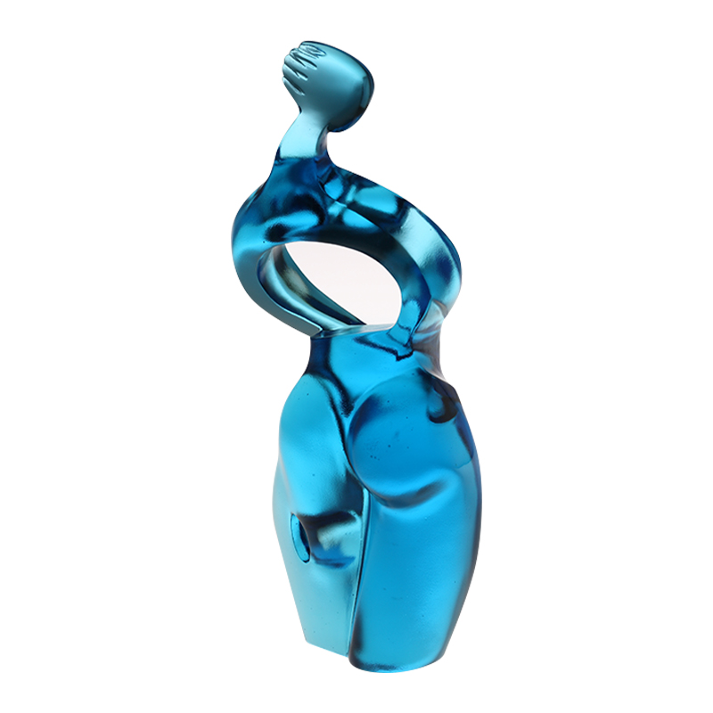 Ren blå Artemis kunstfigur ornamenter