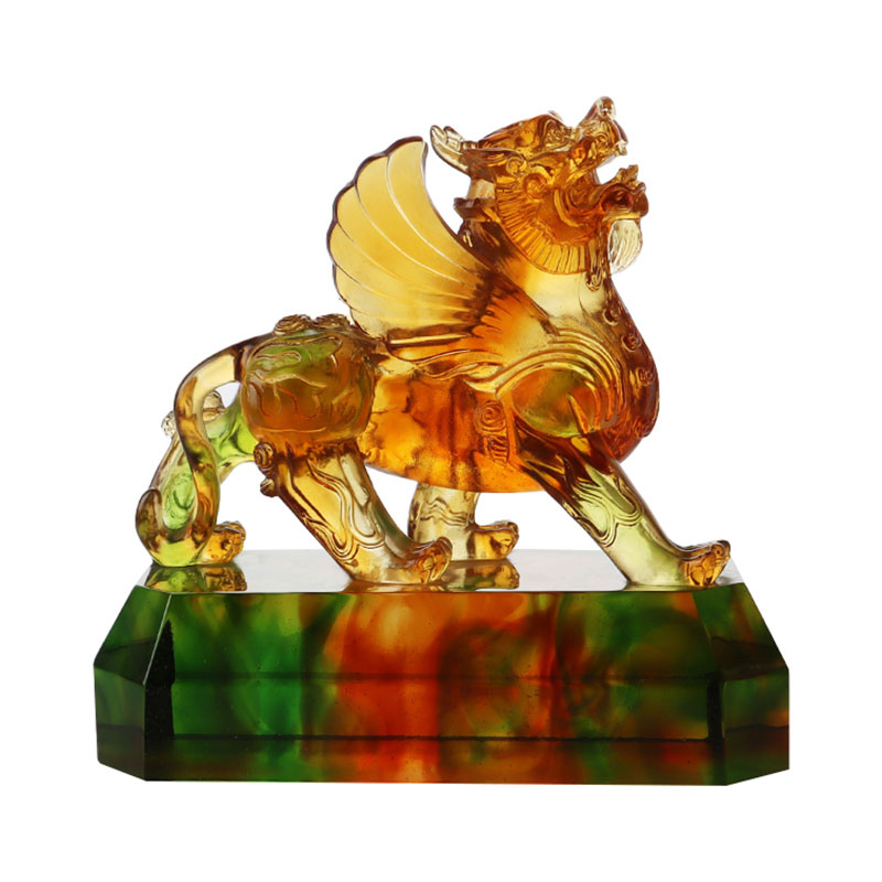 Krystalklar farvet glasur udsmykning