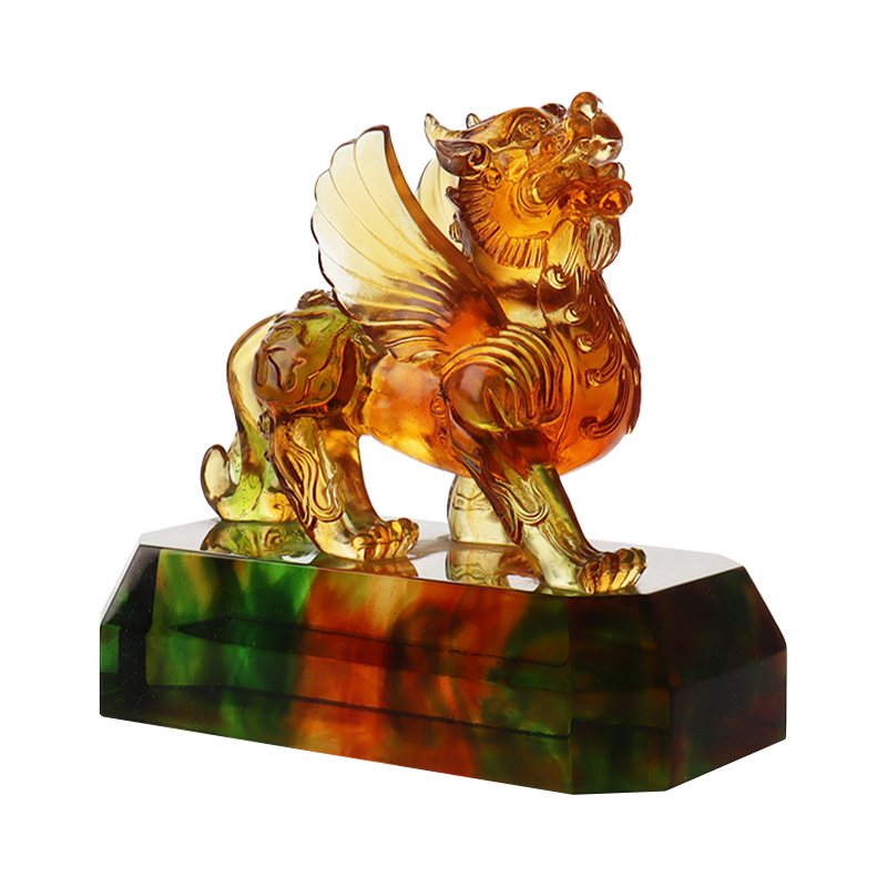 Krystalklar farvet glasur udsmykning