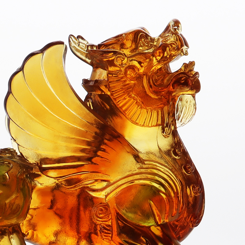 Krystalklar farvet glasur udsmykning