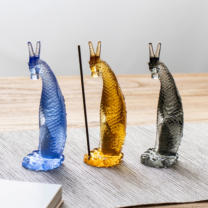 Kirin røgelsesholder i glas