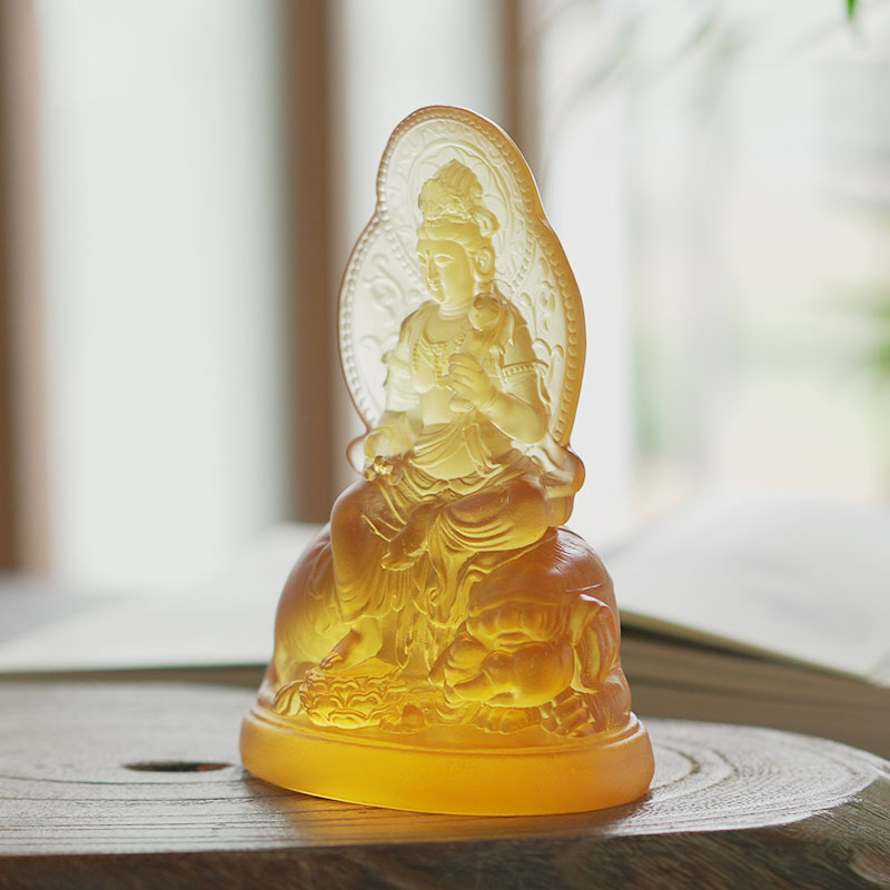 Samantabhadra Bodhisattva glasstatue