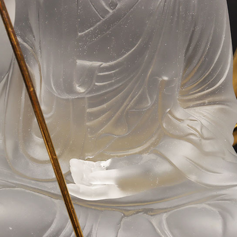 Ksitigarbha Bodhisattva glasstatue