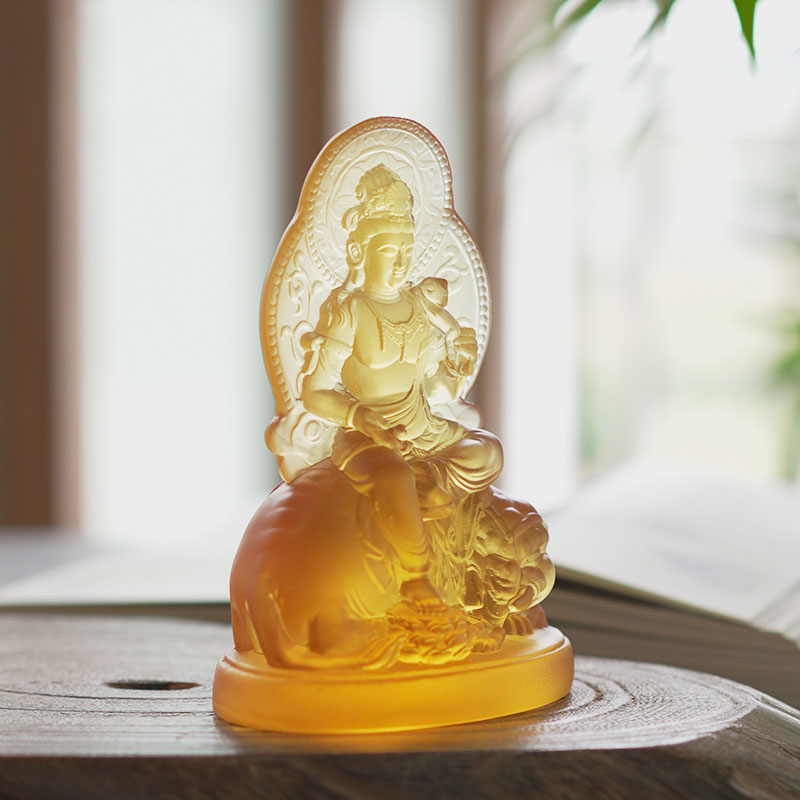 Samantabhadra Bodhisattva glasstatue