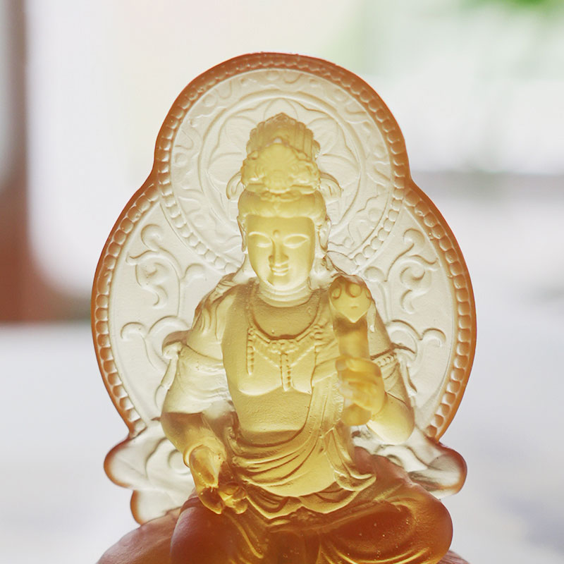 Samantabhadra Bodhisattva glasstatue