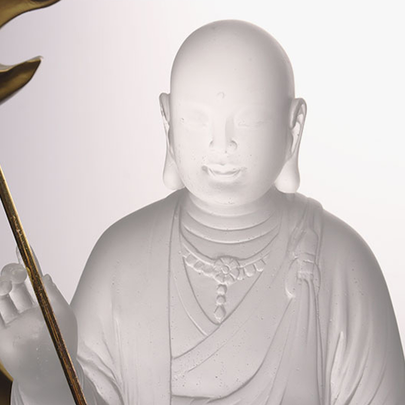 Ksitigarbha Bodhisattva glasstatue