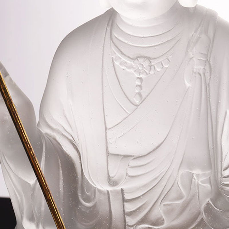 Ksitigarbha Bodhisattva glasstatue