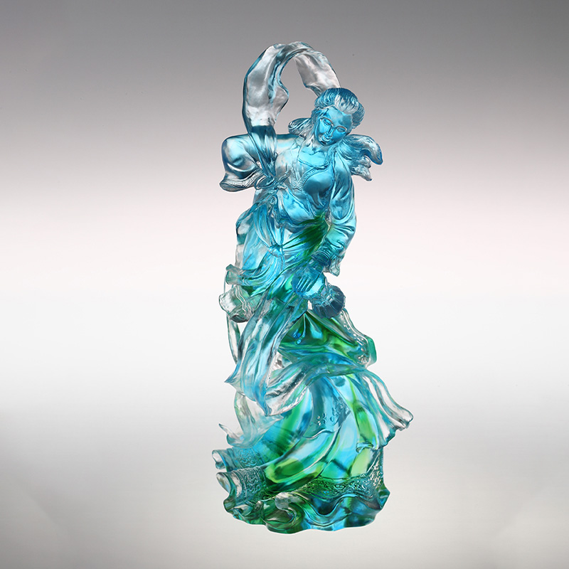 Sky-himmel hibiscus glas figur ornamenter