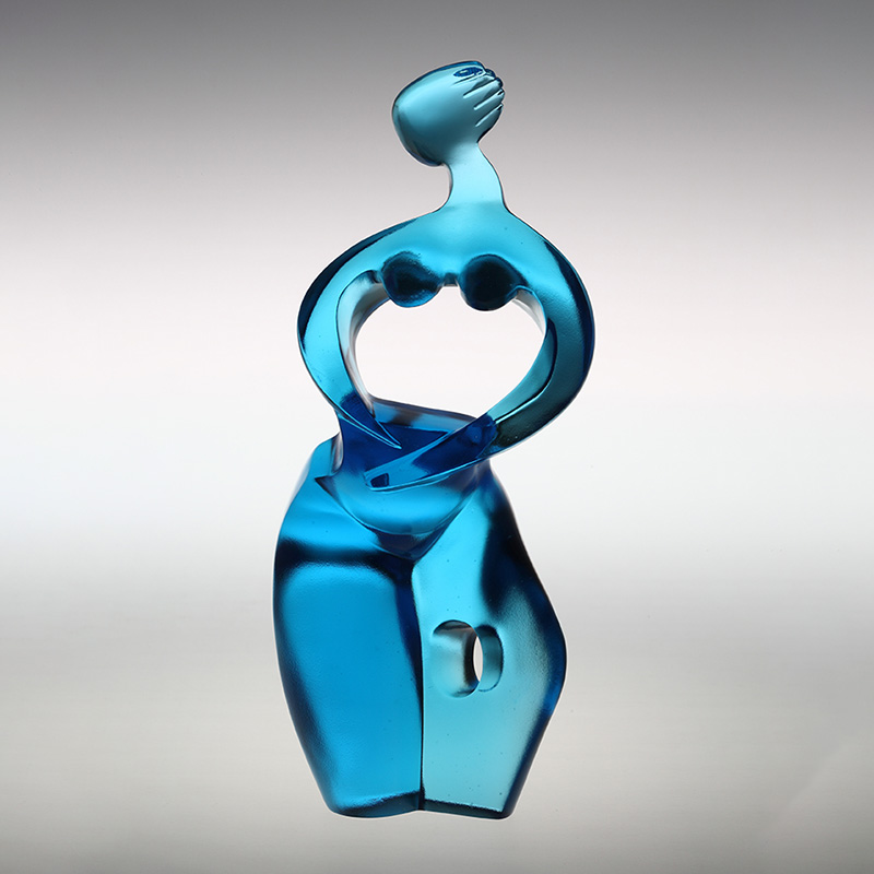 Ren blå Artemis kunstfigur ornamenter