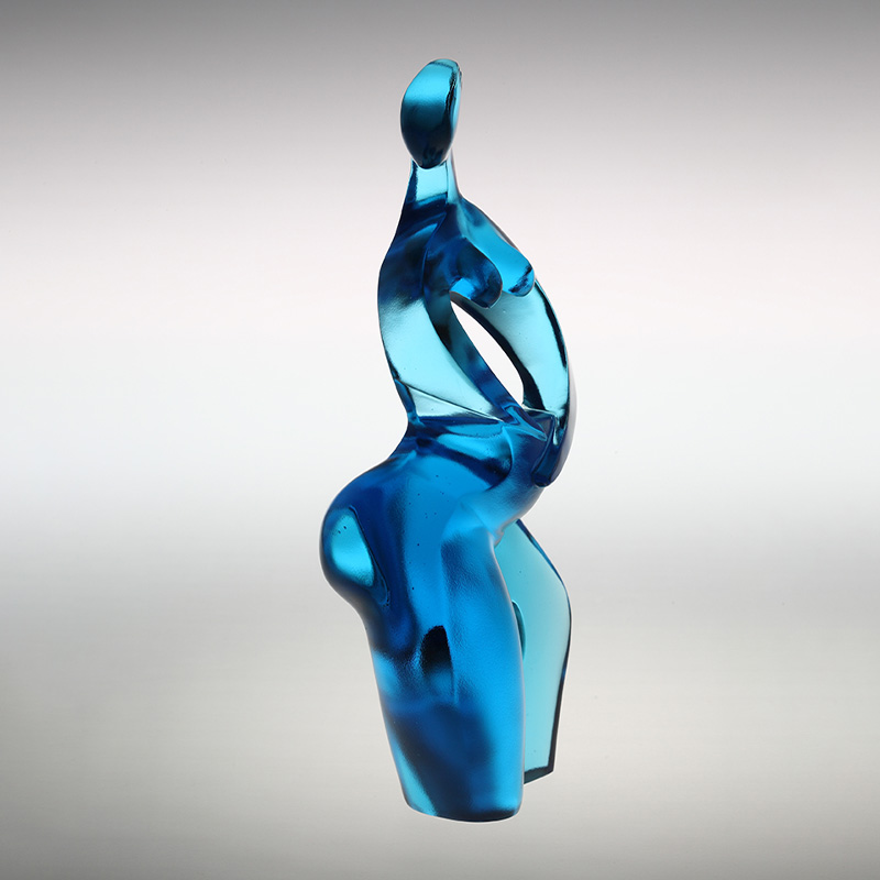 Ren blå Artemis kunstfigur ornamenter