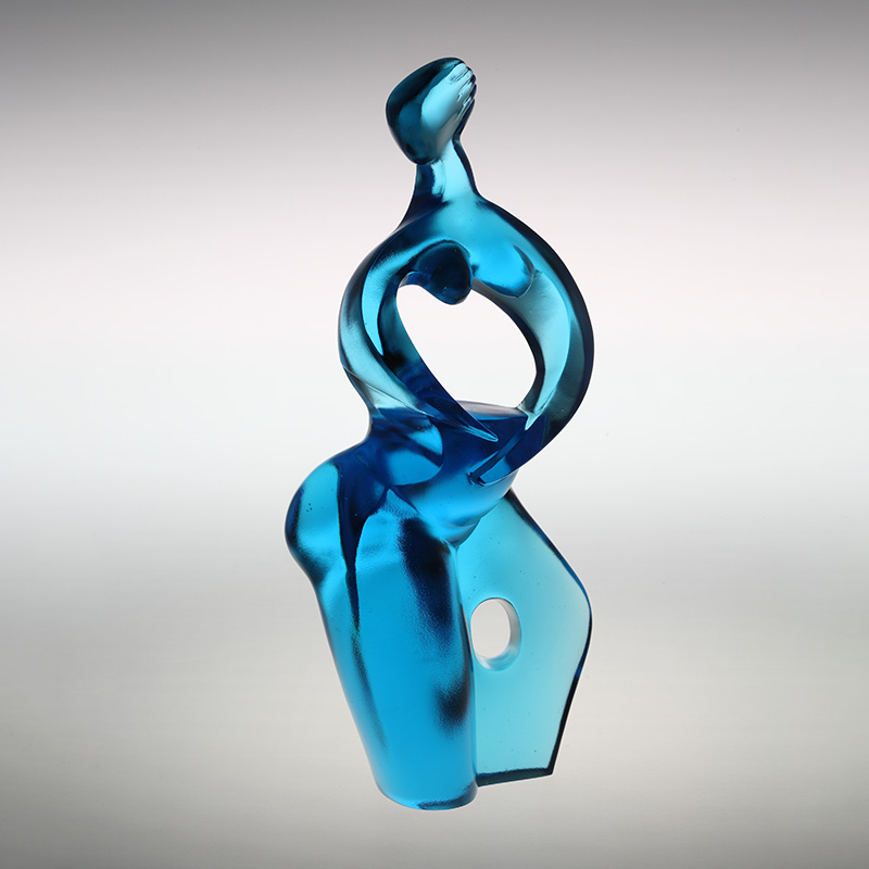 Ren blå Artemis kunstfigur ornamenter